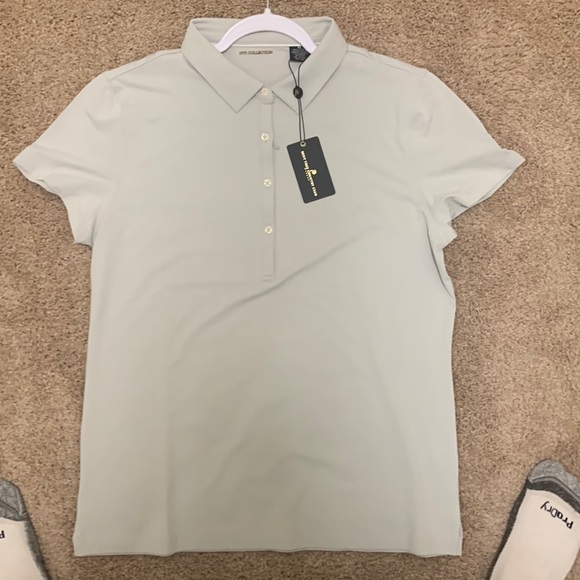 1972 Collection Tops - L Ladies Custom Bent Tree Golf Polo NWT